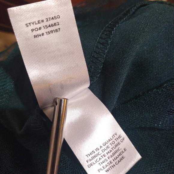 Lulu's Emerald Green Gauzy dress with adjustable straps Sz xxs Prom/ homecoming - Picture 8 of 9